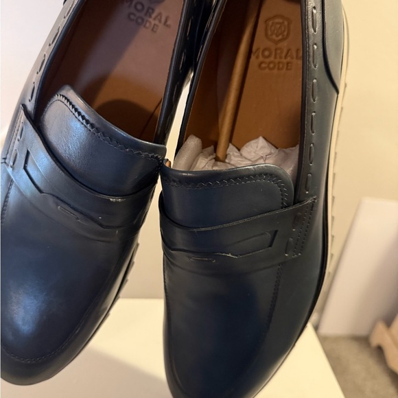 Moral Code Men's Blue Hubert Slip ons Size 13 - Picture 9 of 11